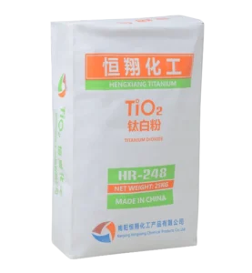 25kg Industrial bag of Titanium Dioxide Rutile Grade, Sulfate Process TiO2, China HengXiang Titanium
